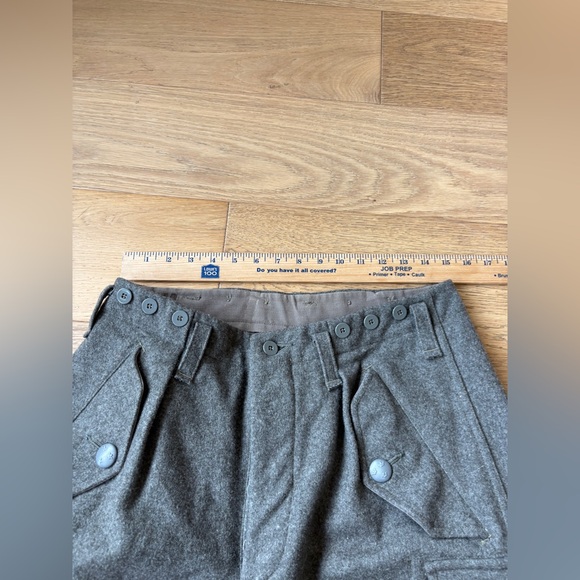 Vintage thick wool cargo pants - Picture 5 of 6